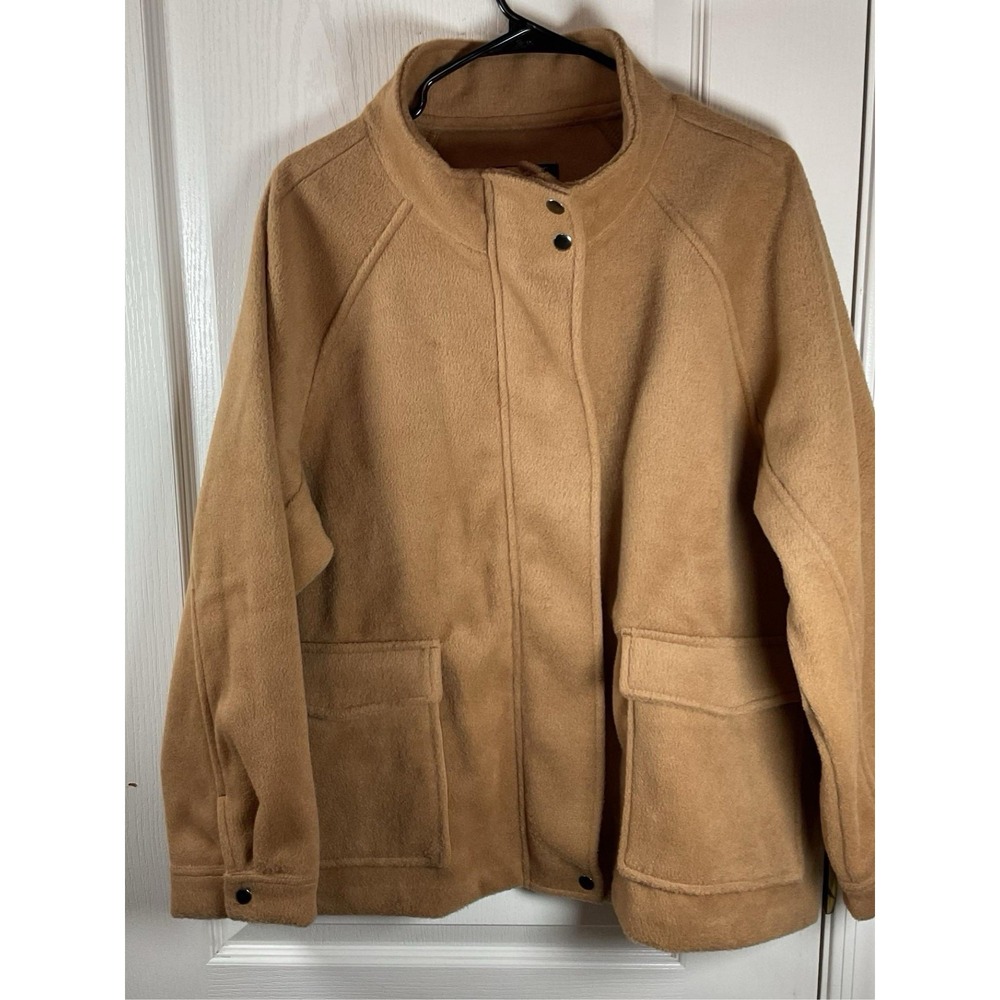 Banana Republic Women's Jacket XL Tan Button Front Coat Regular New